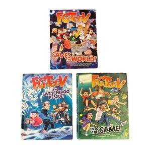 FG TeeV Books Into Game Switcheroo Rescue Saves World Lot Hardback Kid Childrens